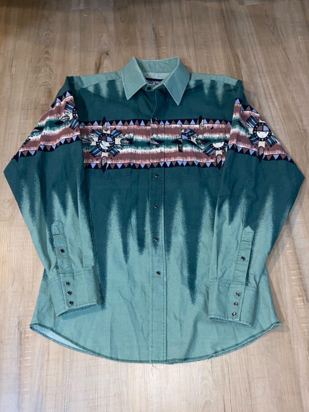 Vintage Brooks & Dunn by Panhandle Slim Western Button Down Shirt